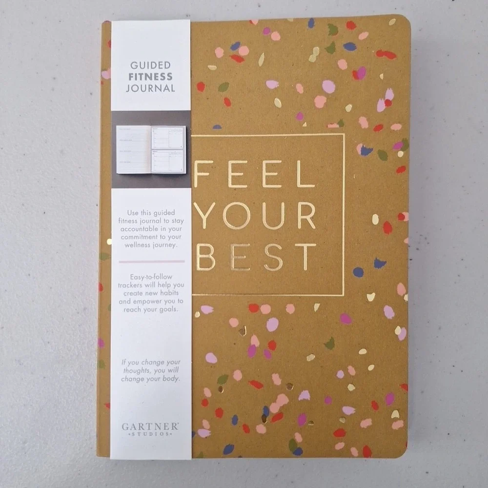 Guided FITNESS JOURNAL Softback Weekly Planner Undated Log Book Gym Food NEW